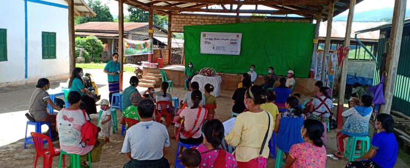 LIFT team visits villages where partners support nutrition, livelihoods and social protection