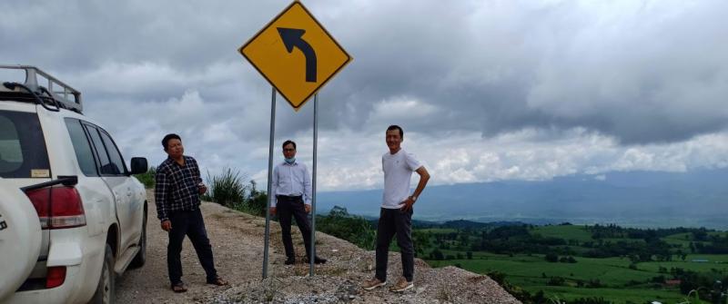 The LIFT team enjoys fresh air without masks in an open space