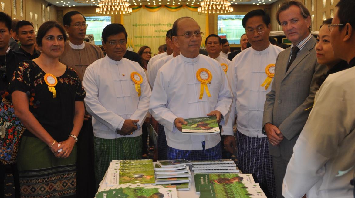 LIFT FMO Staff together with the President of Myanmar