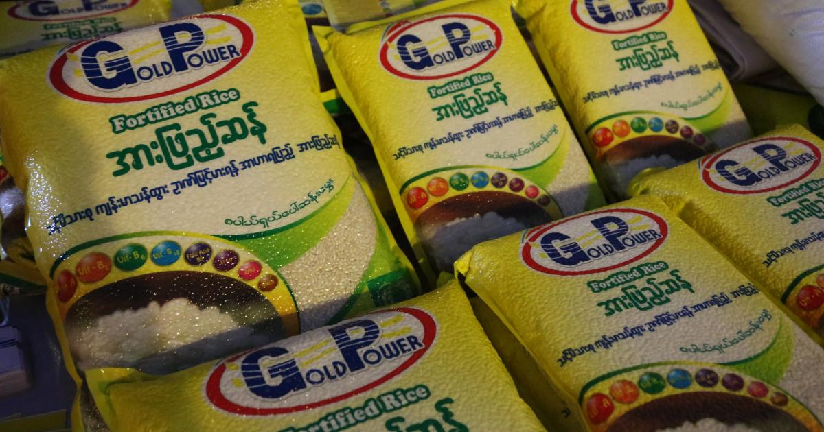 Fortified rice now in stock in major Myanmar supermarket chain, City ...