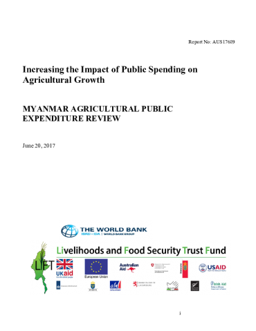 Myanmar Agricultural Public Expenditure Review Liftfund